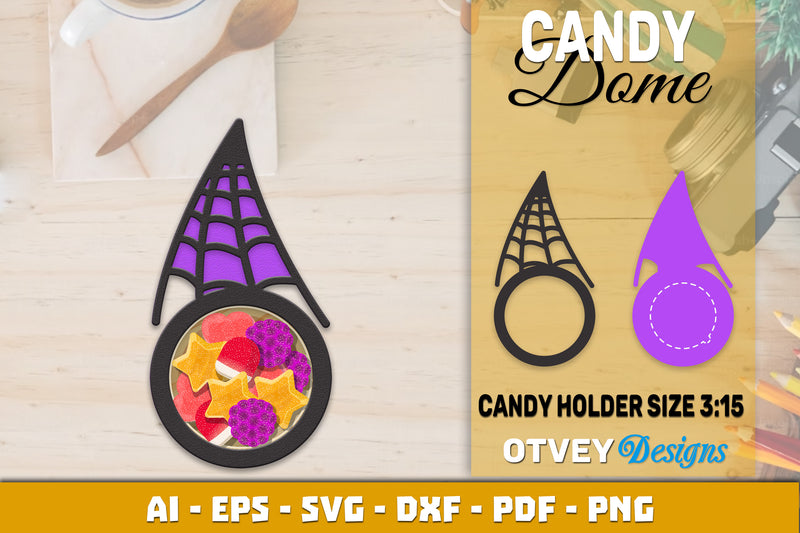 Halloween Candy Dome Designs SVG Bundle 44 - CraftNest - Digital Crafting and Art