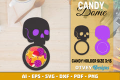 Halloween Candy Dome Designs SVG Bundle 48 - CraftNest - Digital Crafting and Art