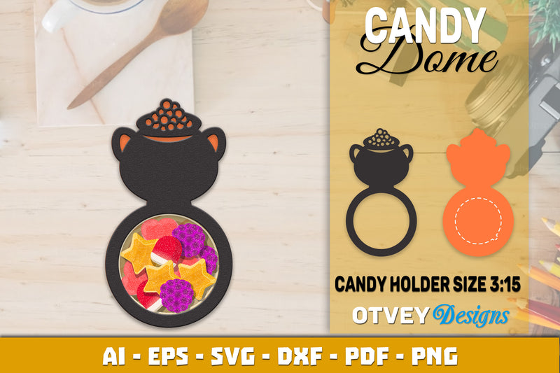 Halloween Candy Dome Designs SVG Bundle 50 - CraftNest - Digital Crafting and Art