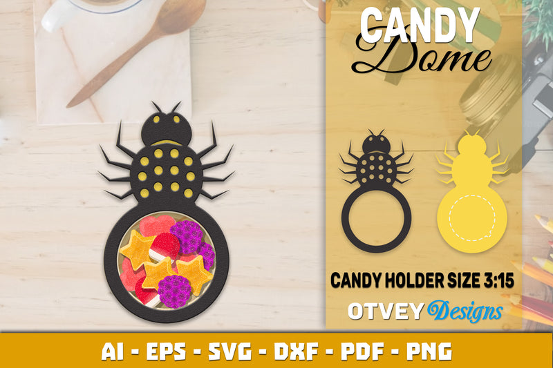 Halloween Candy Dome Designs SVG Bundle 51 - CraftNest - Digital Crafting and Art