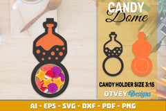 Halloween Candy Dome Designs SVG Bundle 54 - CraftNest - Digital Crafting and Art