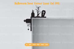 Halloween Door Corner Laser Cut SVG Bundle - CraftNest - Digital Crafting and Art