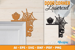 Halloween Door Corner Lasercut SVG Bundle 5 - CraftNest - Digital Crafting and Art
