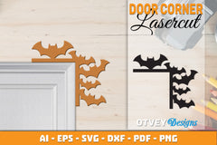 Halloween Door Corner Lasercut SVG Bundle 23 - CraftNest - Digital Crafting and Art