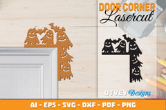 Halloween Door Corner Lasercut SVG Bundle 32 - CraftNest - Digital Crafting and Art