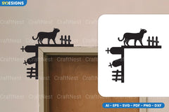 Halloween Door Corner Lasercut SVG Bundle - CraftNest - Digital Crafting and Art