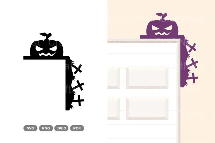 Halloween Door Corner SVG Bundle - CraftNest - Digital Crafting and Art