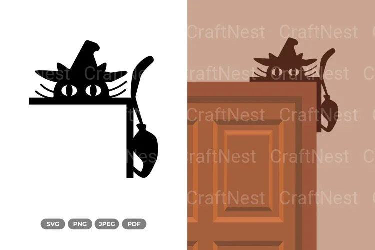 Halloween Door Corner SVG Bundle - CraftNest - Digital Crafting and Art