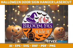 Halloween Door Hanger Sign SVG Bundle 23 - CraftNest - Digital Crafting and Art