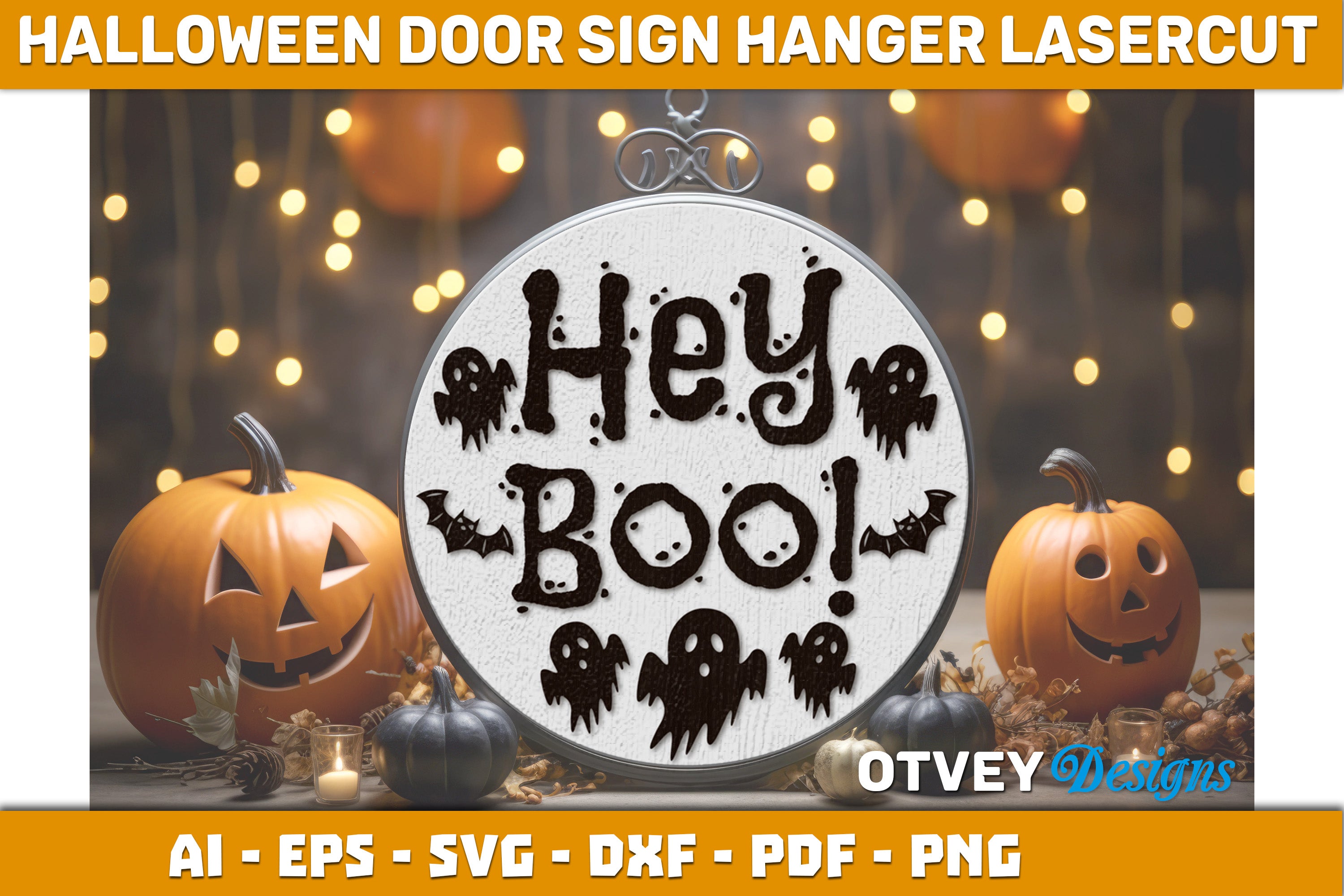 Halloween Door Hanger Sign SVG Bundle 10 - CraftNest - Digital Crafting and Art