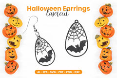 Halloween Earring Laser Cut SVG Bundle - CraftNest - Digital Crafting and Art