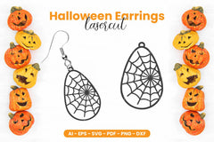 Halloween Earring Laser Cut SVG Bundle - CraftNest - Digital Crafting and Art
