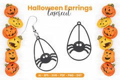 Halloween Earring Laser Cut SVG Bundle Clipart - CraftNest - Digital Crafting and Art