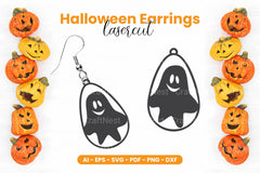 Halloween Earring Laser Cut SVG Bundle - CraftNest - Digital Crafting and Art