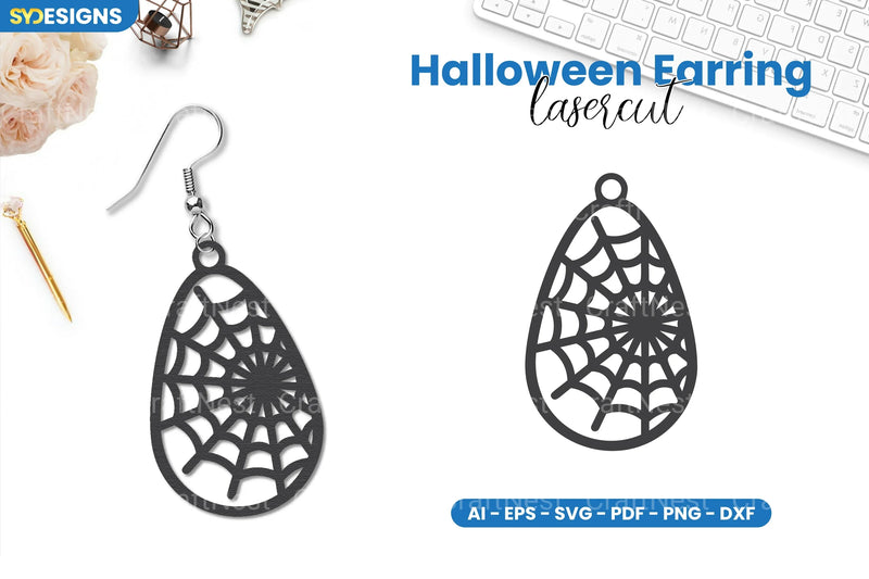 Halloween Earring Lasercut SVG Bundle - CraftNest - Digital Crafting and Art