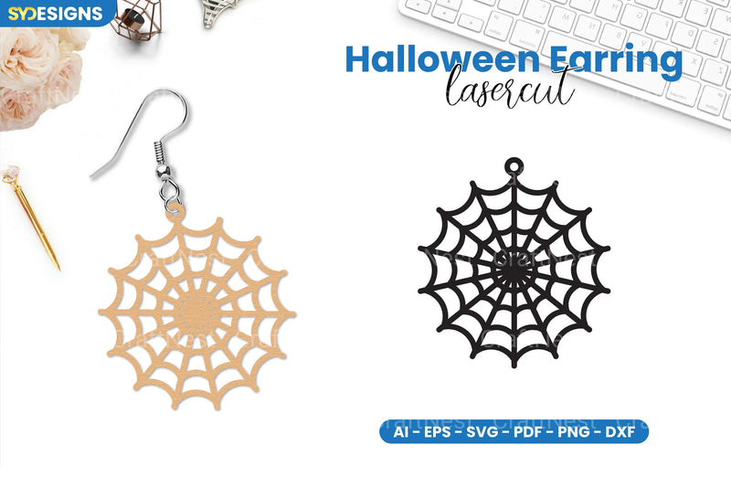 Halloween Earring Lasercut SVG Bundle - CraftNest - Digital Crafting and Art