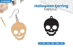 Halloween Earring Lasercut SVG Bundle Clipart - CraftNest - Digital Crafting and Art