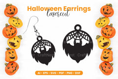 Halloween Earrings Laser Cut SVG Bundle - CraftNest - Digital Crafting and Art