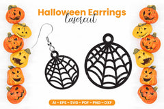 Halloween Earrings Laser Cut SVG Bundle - CraftNest - Digital Crafting and Art