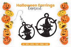 Halloween Earrings Laser Cut SVG Bundle Clipart - CraftNest - Digital Crafting and Art
