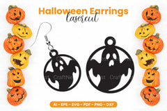 Halloween Earrings Laser Cut SVG Bundle Clipart - CraftNest - Digital Crafting and Art