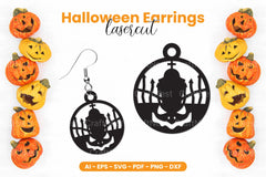 Halloween Earrings Laser Cut SVG Bundle - CraftNest - Digital Crafting and Art
