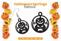 Halloween Earrings Laser Cut SVG Bundle - Clipart Bundle - CraftNest - Digital Crafting and Art