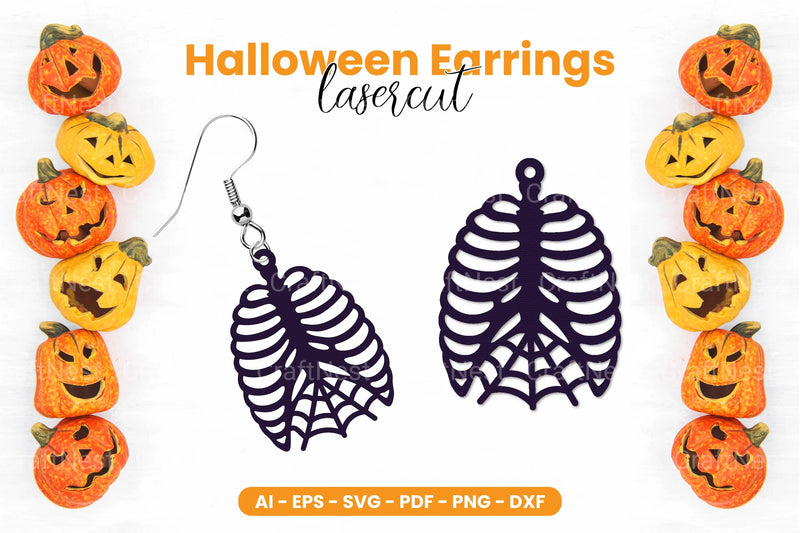 Halloween Earrings Lasercut SVG Bundle - Clipart Bundle - CraftNest - Digital Crafting and Art