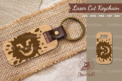 Halloween Face Laser Cut Keychain Clipart Bundle - CraftNest - Digital Crafting and Art