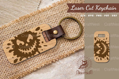 Halloween Face Laser Cut Keychain Bundle - CraftNest - Digital Crafting and Art