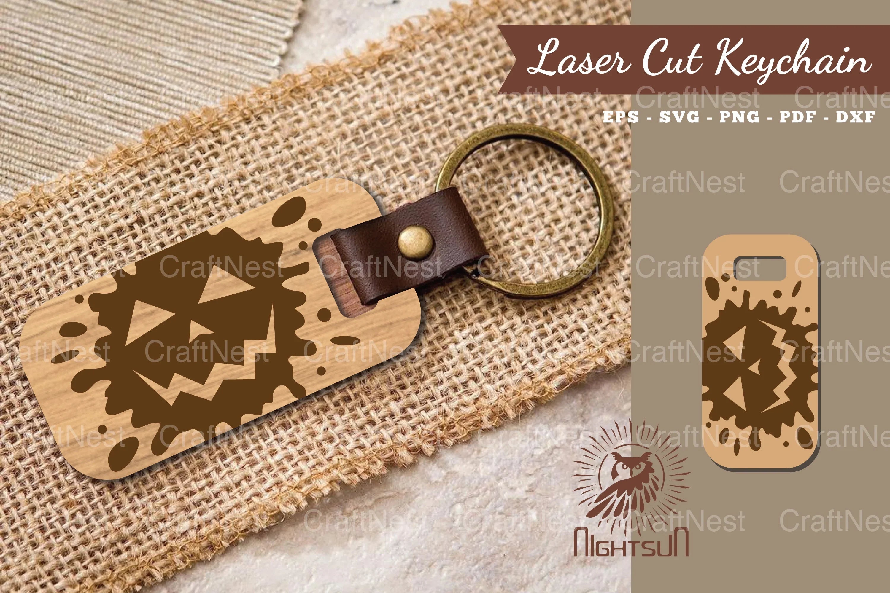 Halloween Face Laser Cut Keychain Bundle - CraftNest - Digital Crafting and Art