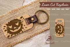 Halloween Face Laser Cut Keychain Clipart Bundle - CraftNest - Digital Crafting and Art