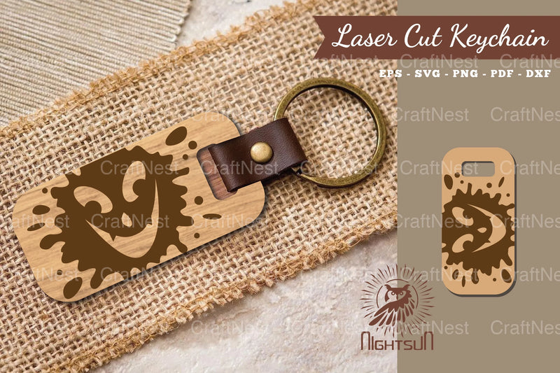 Halloween Face Laser Cut Keychain Clipart Bundle - CraftNest - Digital Crafting and Art