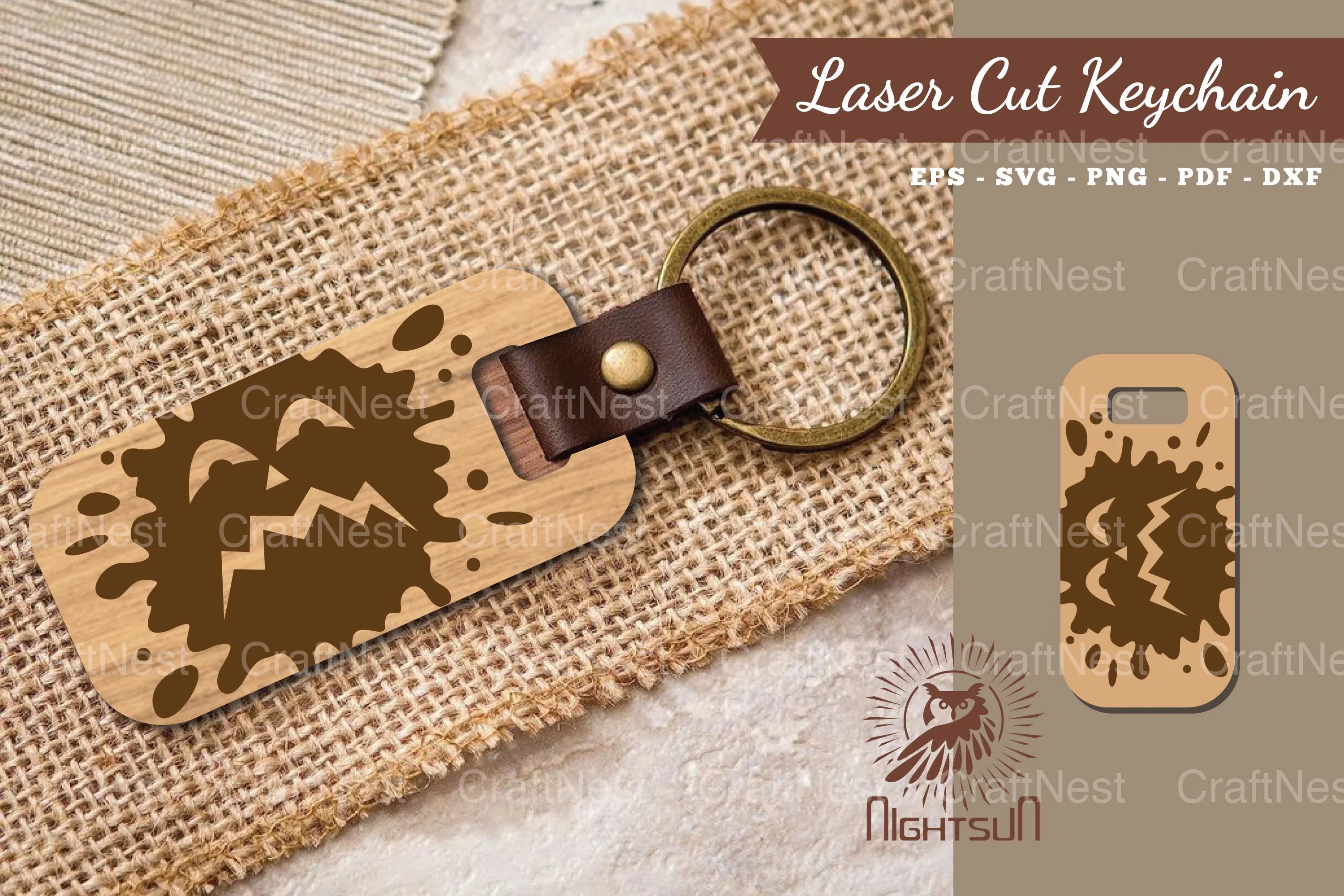 Halloween Face Laser Cut Keychain Bundle - CraftNest - Digital Crafting and Art