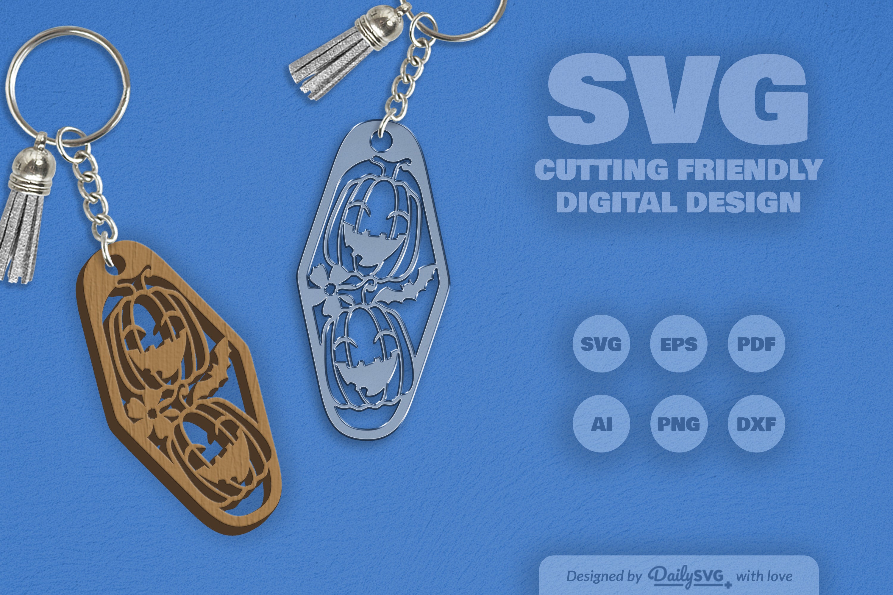 Halloween Floral Pumpkin & Bats Motel SVG Bundle 3