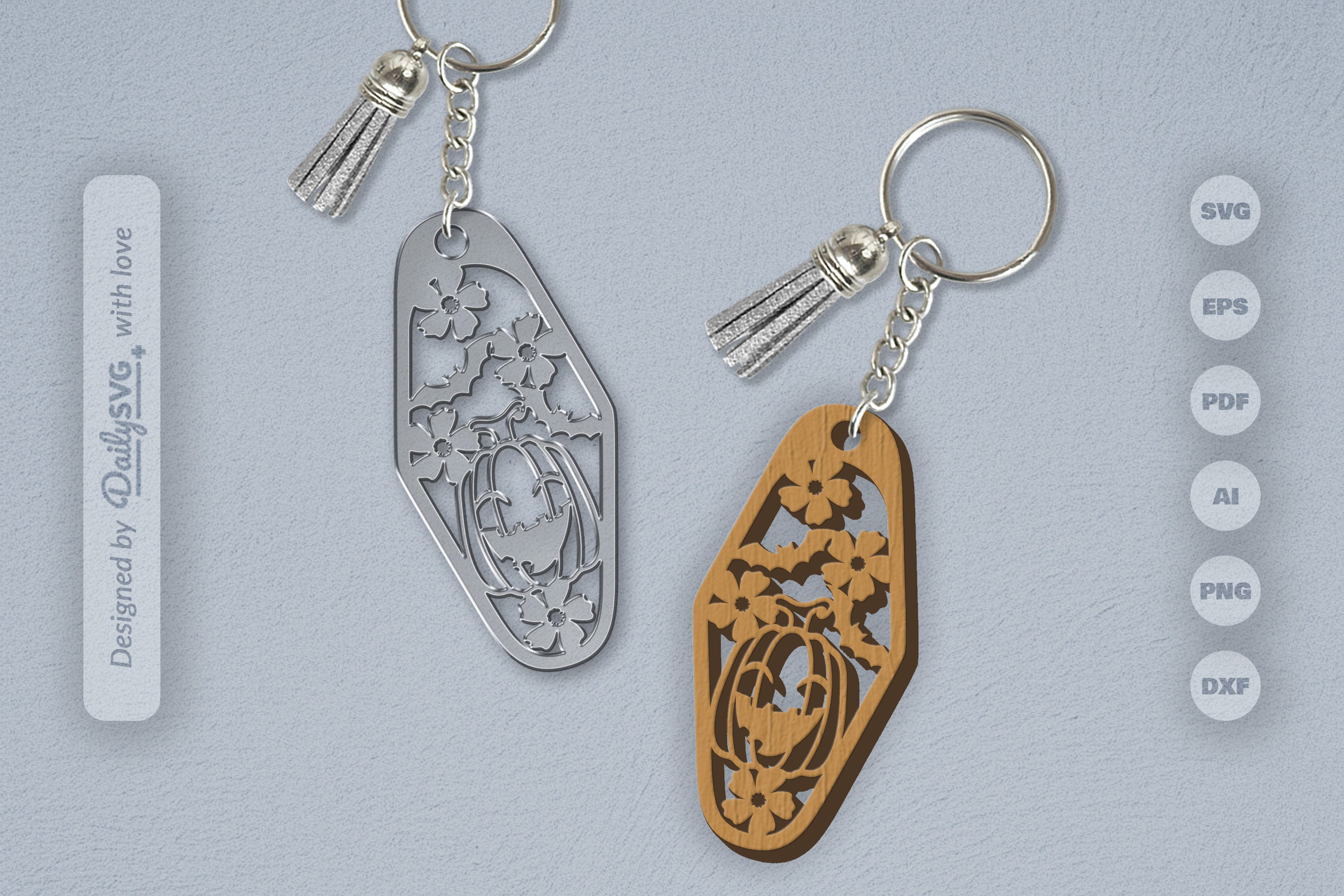 Halloween Floral Pumpkin & Bats Motel SVG Bundle 8