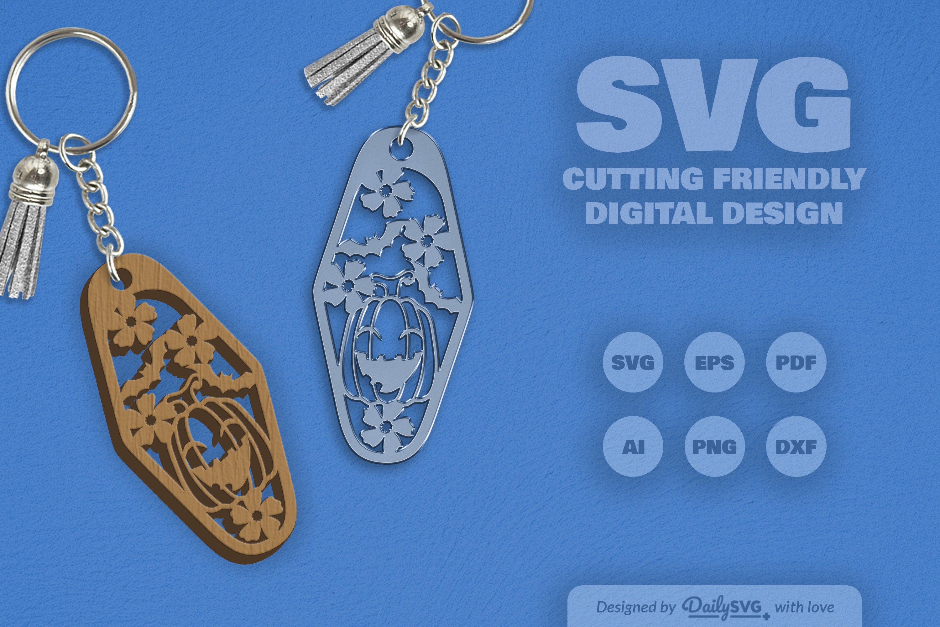 Halloween Floral Pumpkin & Bats Motel SVG Bundle 8