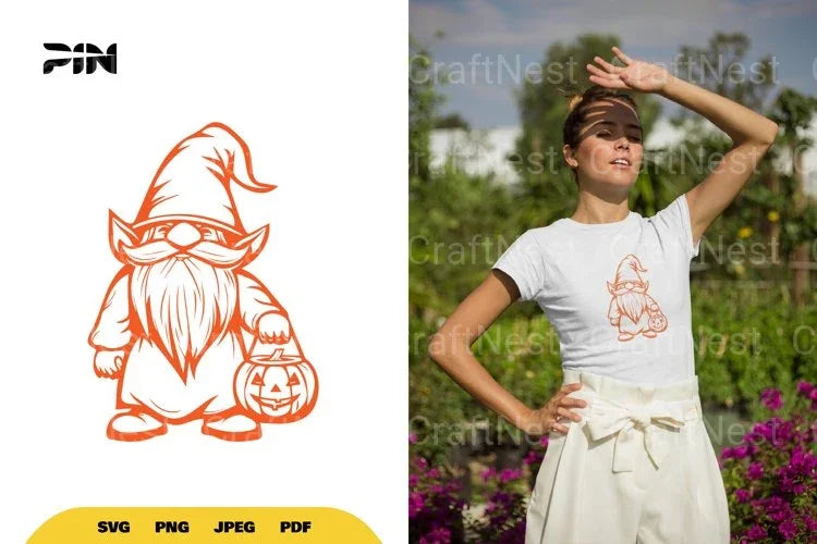 Halloween Gnome SVG Bundle Clipart - CraftNest - Digital Crafting and Art