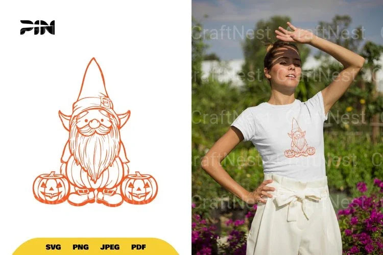 Halloween Gnome SVG Bundle - CraftNest - Digital Crafting and Art