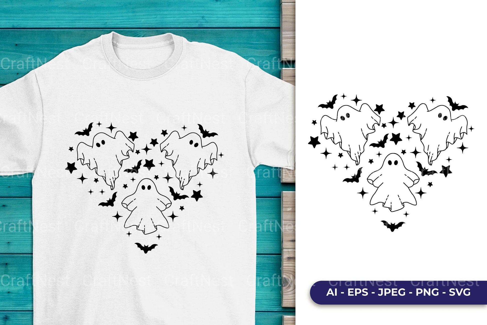 Halloween Heart SVG Bundle - CraftNest - Digital Crafting and Art