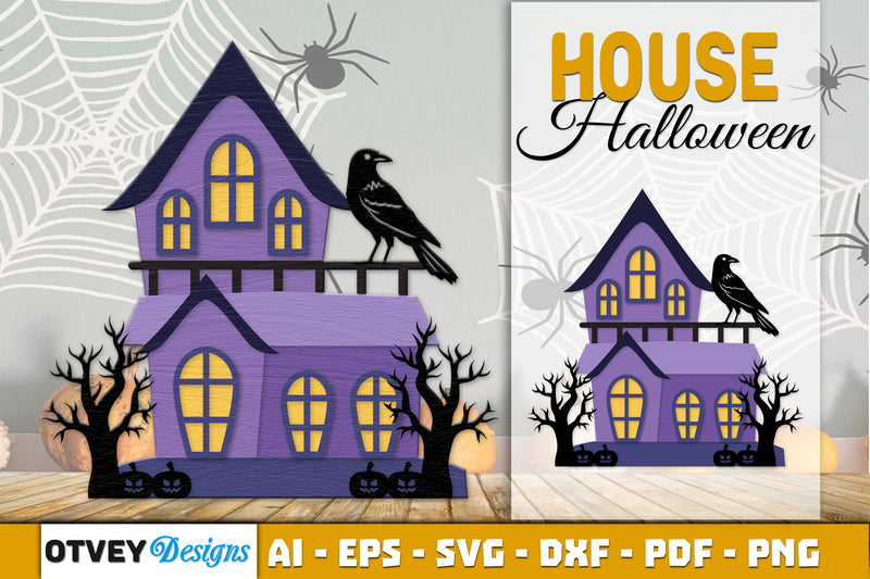 Halloween Home Decor Laser Cut SVG Bundle 6 - CraftNest - Digital Crafting and Art