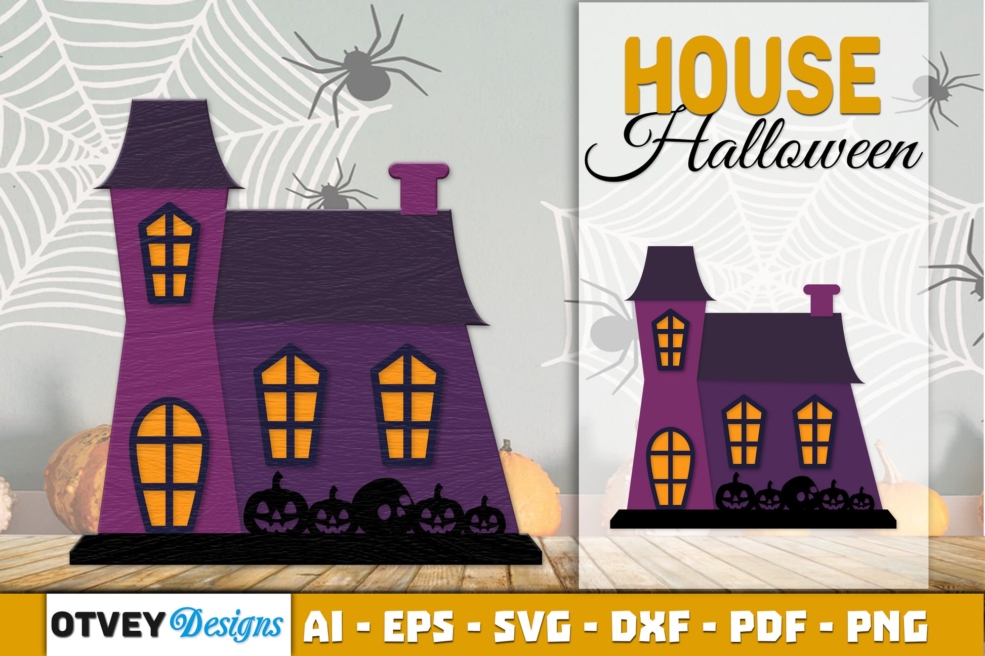 Halloween Home Decor Laser Cut SVG Bundle 10 - CraftNest - Digital Crafting and Art