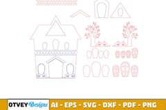 Halloween Home Decor Laser Cut SVG Bundle 2 - CraftNest - Digital Crafting and Art
