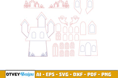 Halloween Home Decor Laser Cut SVG Bundle 3 - CraftNest - Digital Crafting and Art