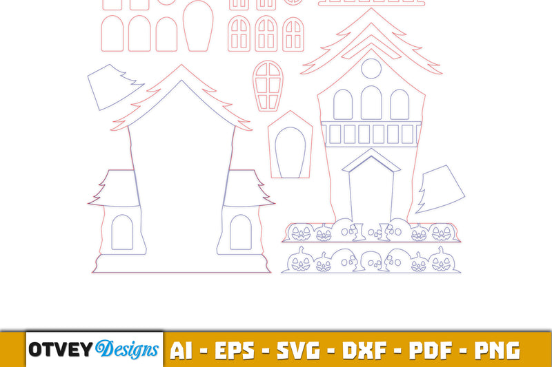 Halloween Home Decor Laser Cut SVG Bundle 4 - CraftNest - Digital Crafting and Art
