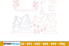 Halloween Home Decor Laser Cut SVG Bundle 7 - CraftNest - Digital Crafting and Art