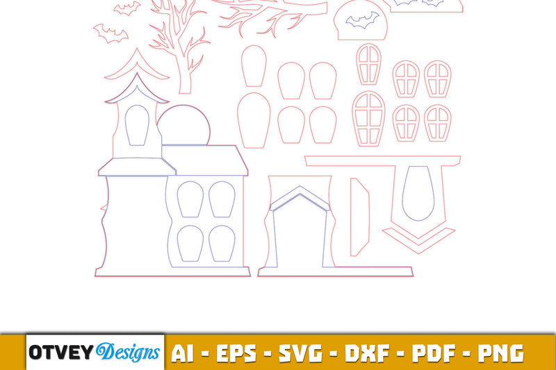 Halloween Home Decor Laser Cut SVG Bundle 8 - CraftNest - Digital Crafting and Art
