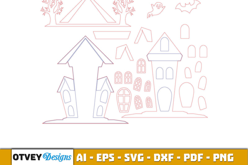 Halloween Home Decor Laser Cut SVG Bundle 9 - CraftNest - Digital Crafting and Art