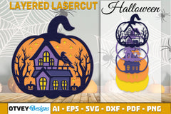 Halloween Pumpkin Decor Laser Cut SVG Bundle 6 - CraftNest - Digital Crafting and Art