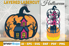 Halloween Pumpkin Decor Laser Cut SVG Bundle 11 - CraftNest - Digital Crafting and Art
